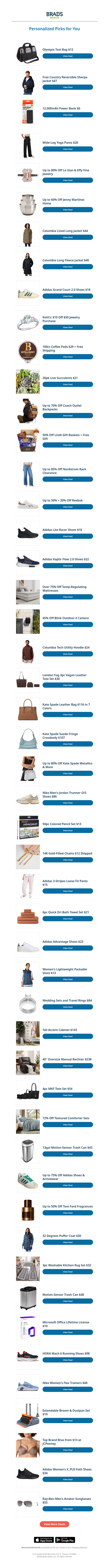 Wednesday's Top Personalized Deals For You