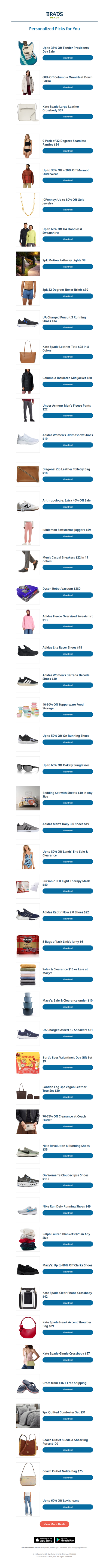 Saturday's Top Personalized Deals For You