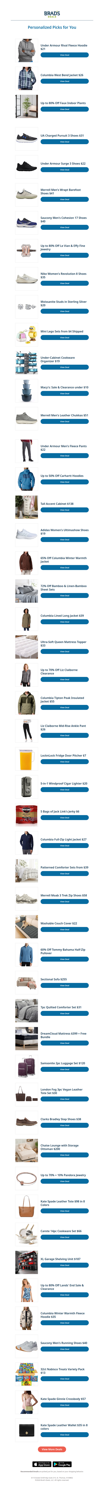 Tuesday's Top Personalized Deals For You