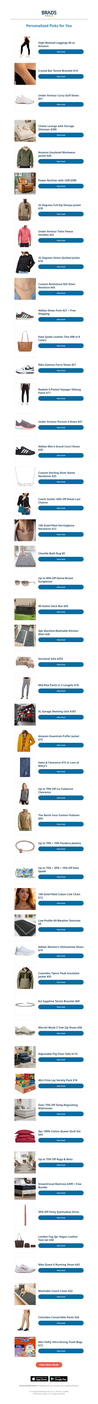 Wednesday's Top Personalized Deals For You