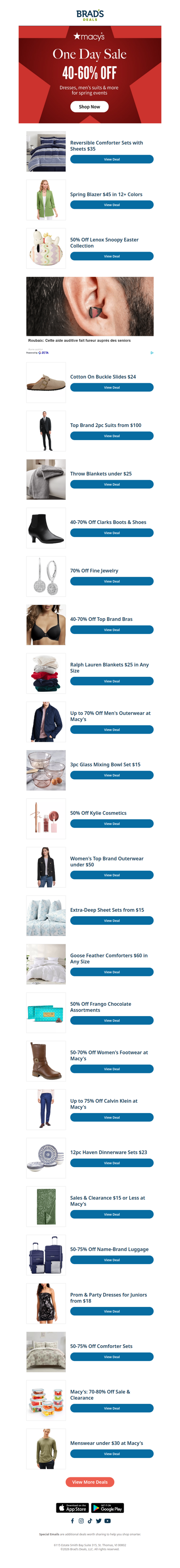 Macy's ONE Day Sale: Up to 60% Off!