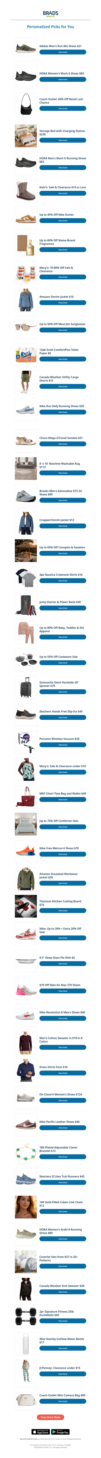 Tuesday's Top Personalized Deals For You