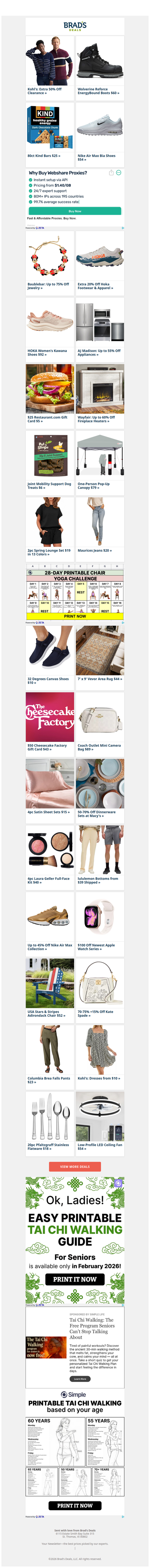 Extra 50% Off Kohl's | $60 Wolverine Boots | $25 80ct Kind Bars | $54 Nike Shoes | 75% Off Baublebar Jewelry | Extra 20% Off Hoka & More