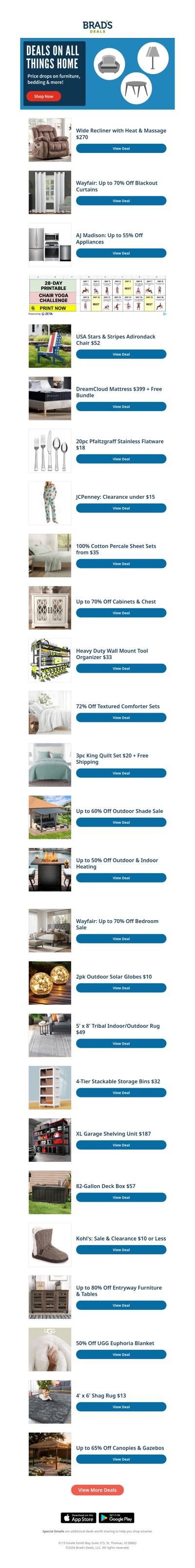 Home Deals for Your Kitchen, Bedroom & More