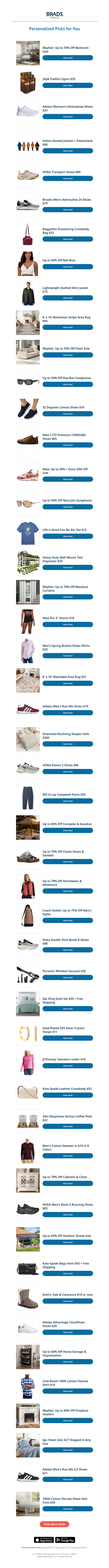 Sunday's Top Personalized Deals For You