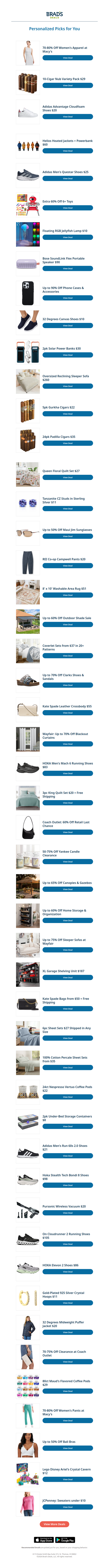 Monday's Top Personalized Deals For You