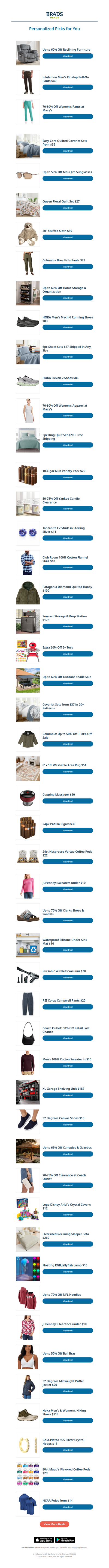 Tuesday's Top Personalized Deals For You