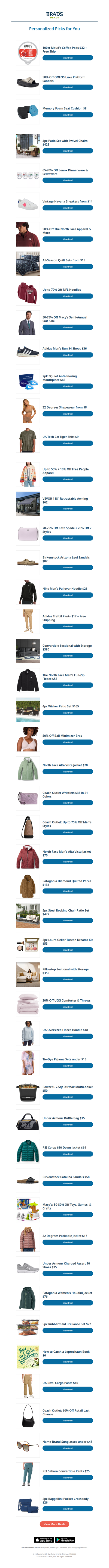 Sunday's Top Personalized Deals For You