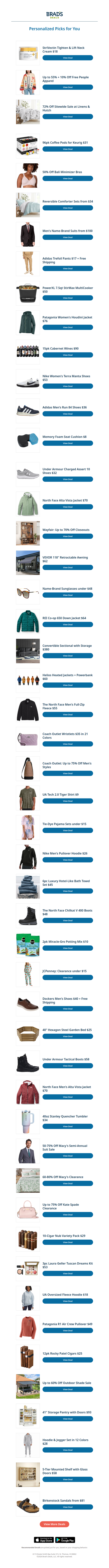 Tuesday's Top Personalized Deals For You