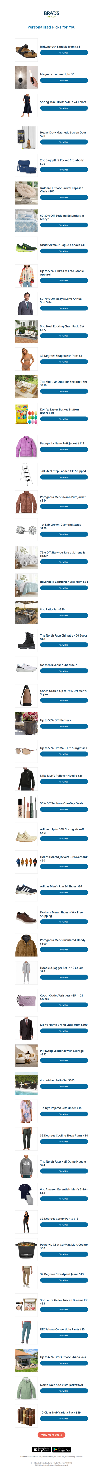 Wednesday's Top Personalized Deals For You