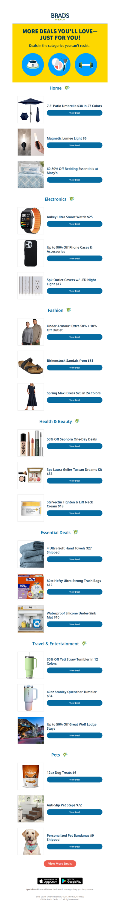 More Deals You’ll Love—Just for You!