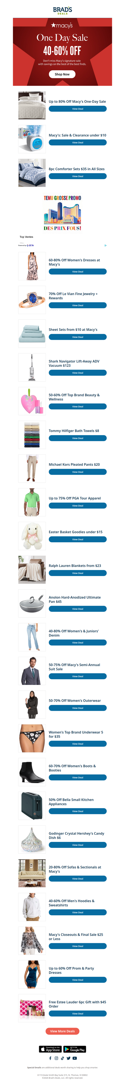 Top Picks from Macy's ONE Day Sale: Up to 60% Off!