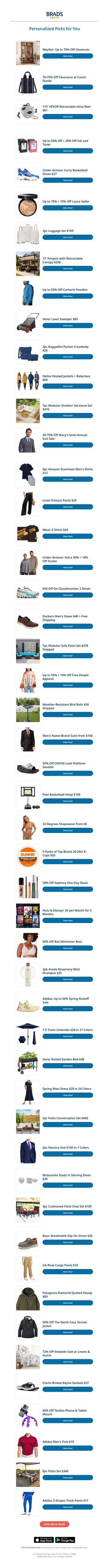 Sunday's Top Personalized Deals For You