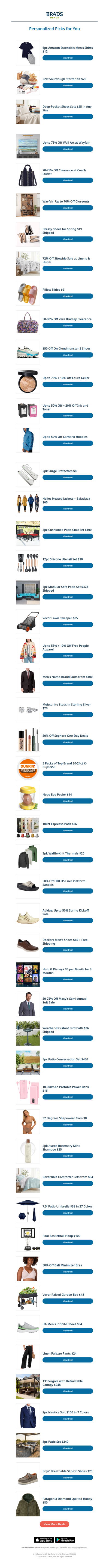 Monday's Top Personalized Deals For You