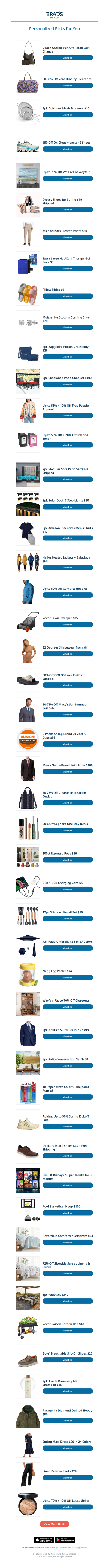 Tuesday's Top Personalized Deals For You