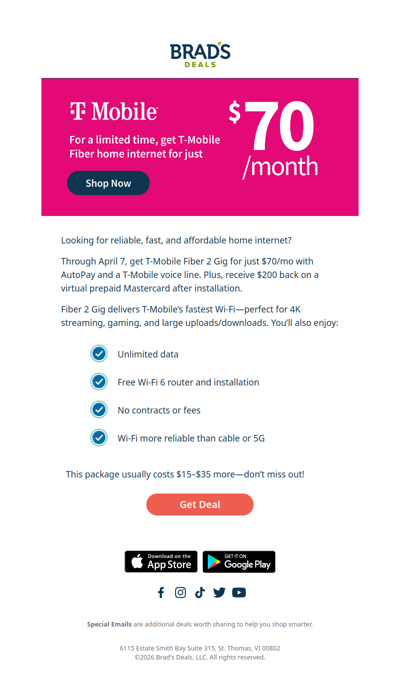 Big Savings on T-Mobile's Fastest Home Internet