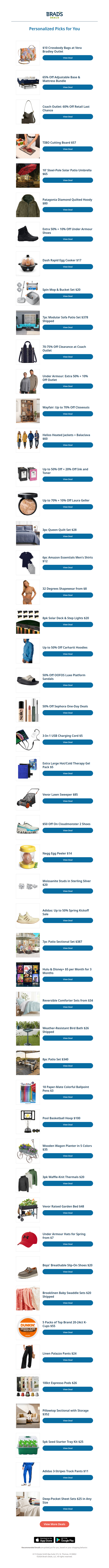 Wednesday's Top Personalized Deals For You