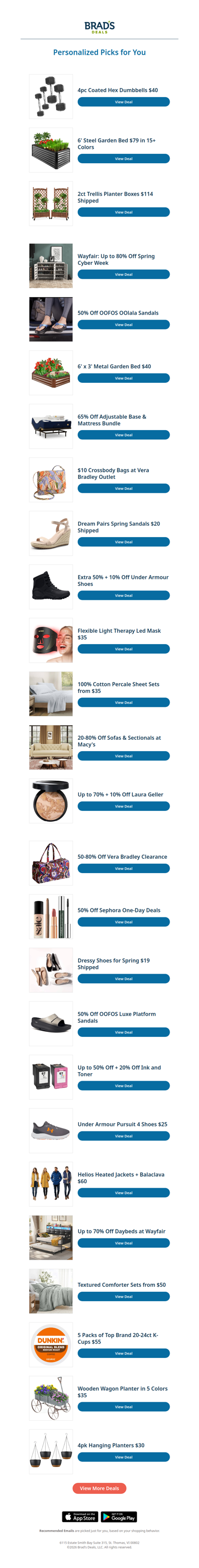 Tuesday's Top Personalized Deals For You