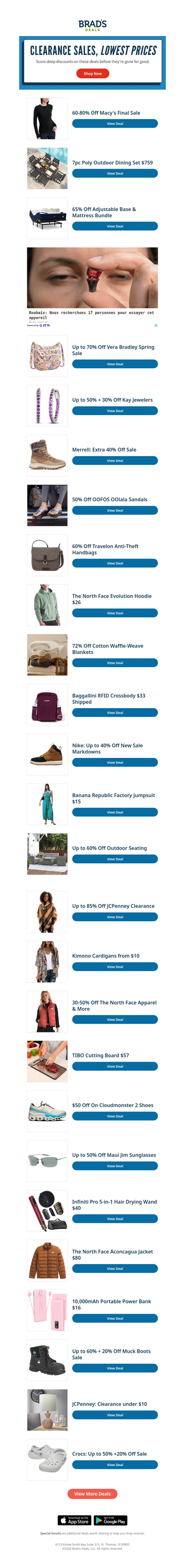 Unbeatable Clearance Prices—While They Last