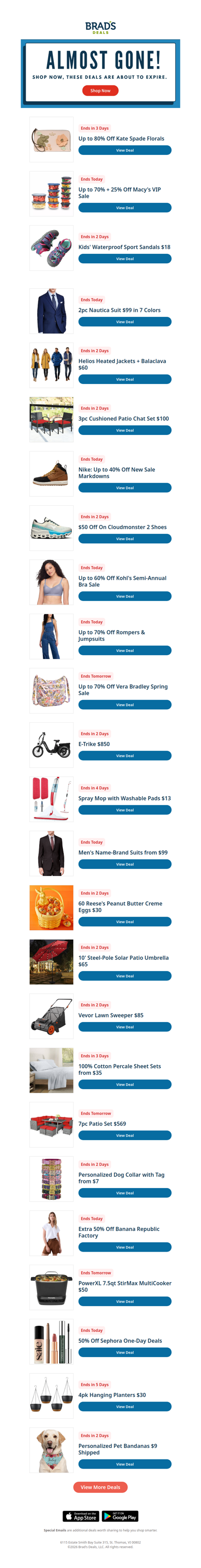 Time's Ticking, These Deals End Soon