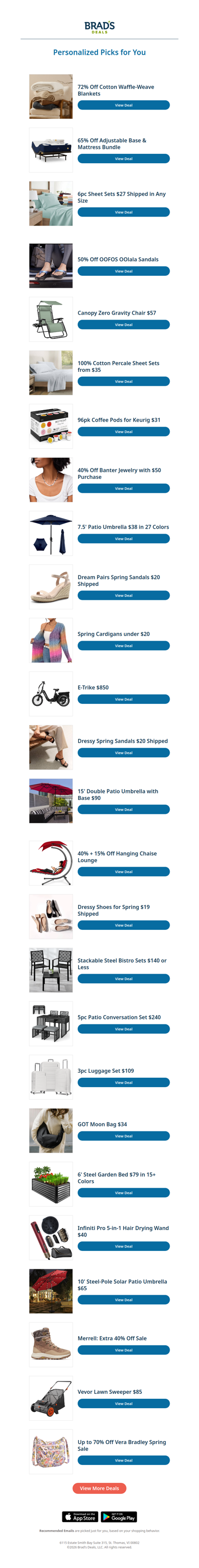 Monday's Top Personalized Deals For You