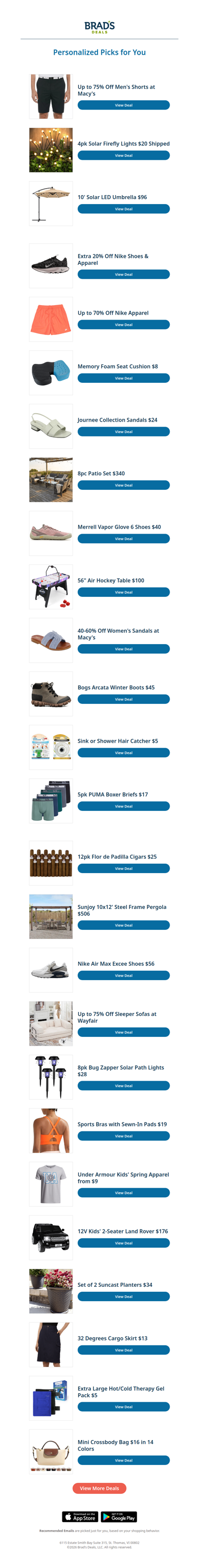 Friday's Top Personalized Deals For You