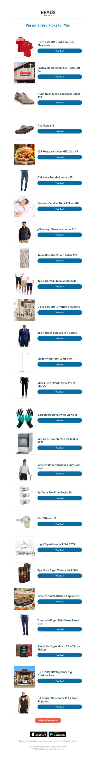 Friday's Top Personalized Deals For You