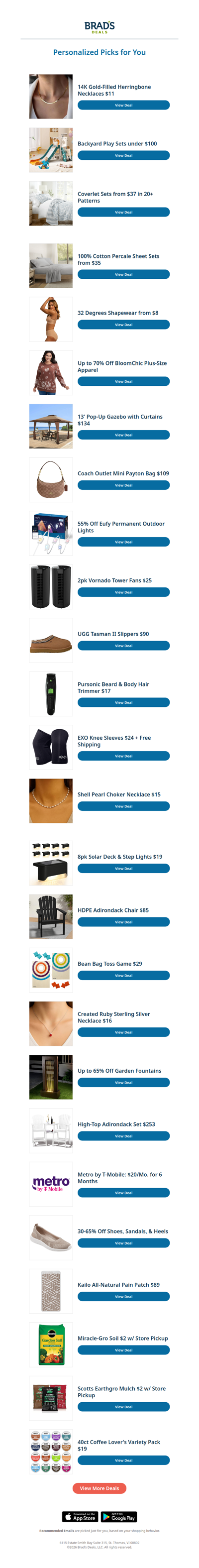 Monday's Top Personalized Deals For You