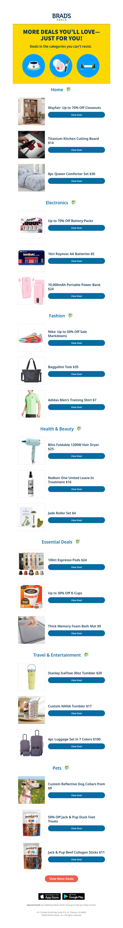 More Deals You’ll Love—Just for You!