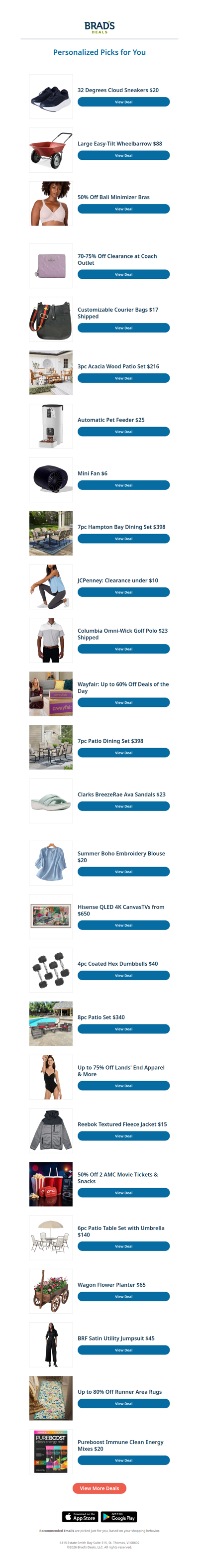 Monday's Top Personalized Deals For You