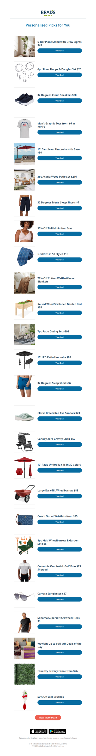 Tuesday's Top Personalized Deals For You