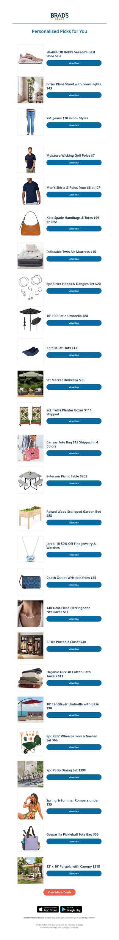 Wednesday's Top Personalized Deals For You