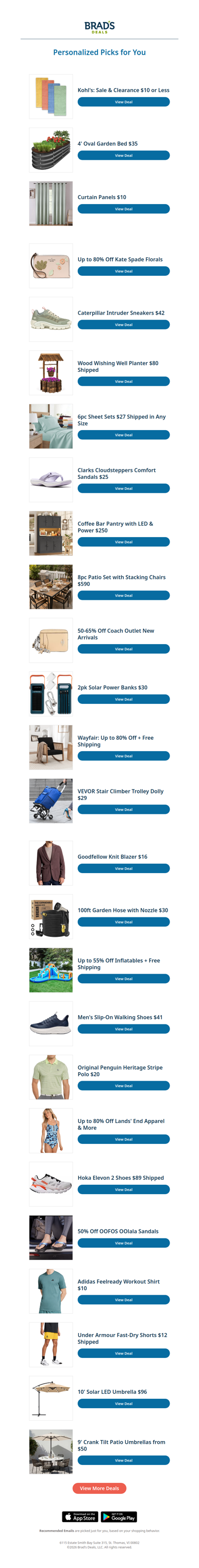 Sunday's Top Personalized Deals For You