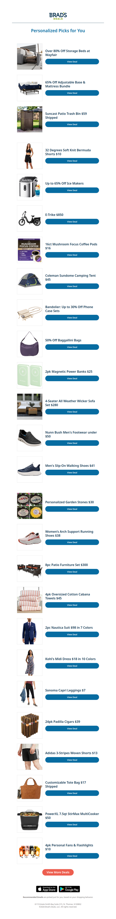 Thursday's Top Personalized Deals For You