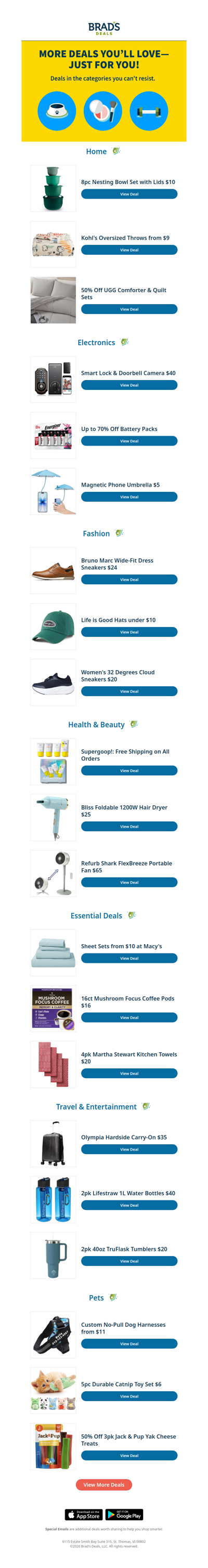 More Deals You’ll Love—Just for You!