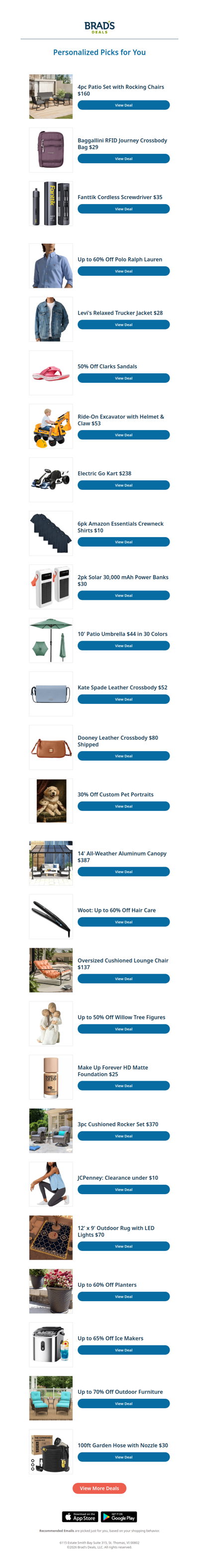 Friday's Top Personalized Deals For You
