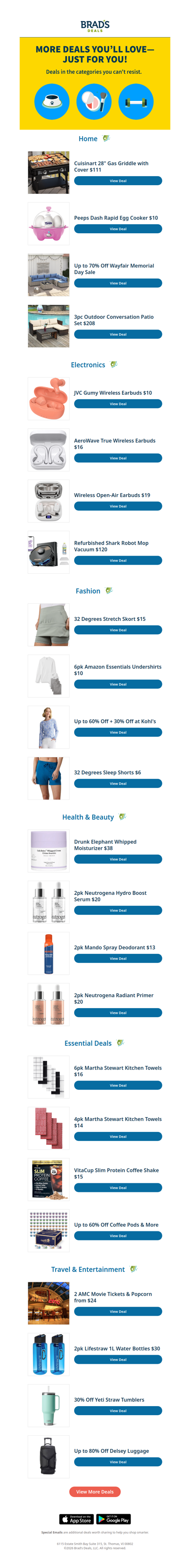 More Deals You’ll Love—Just for You!