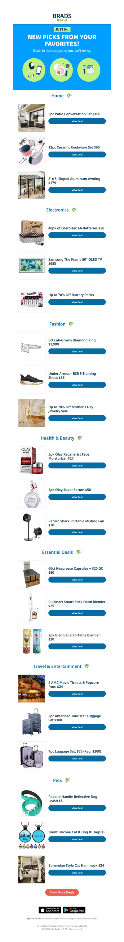 You’re Going to Want These New Deals!