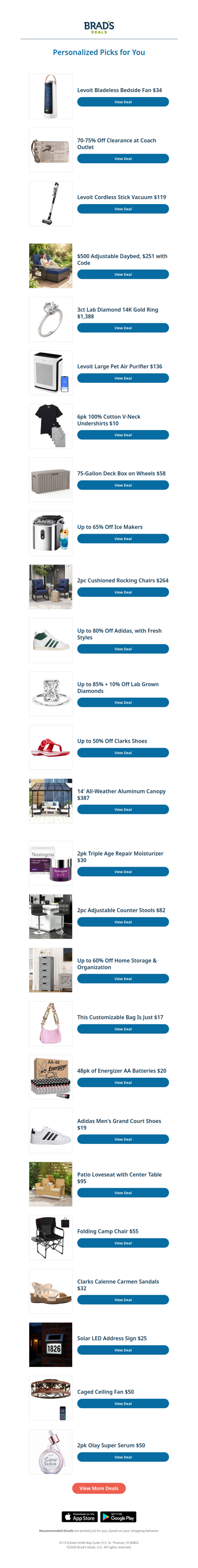 Thursday's Top Personalized Deals For You