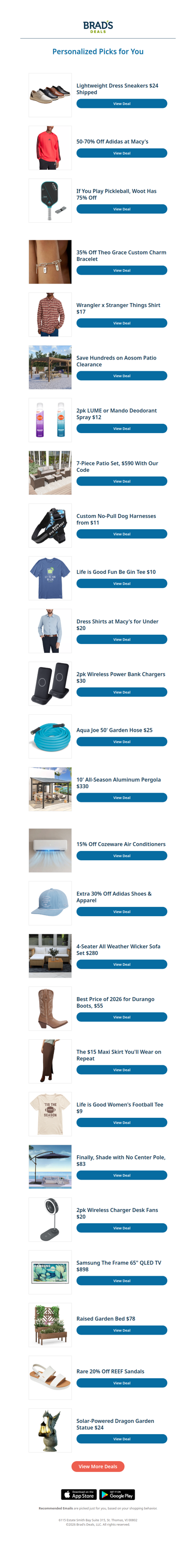 Monday's Top Personalized Deals For You