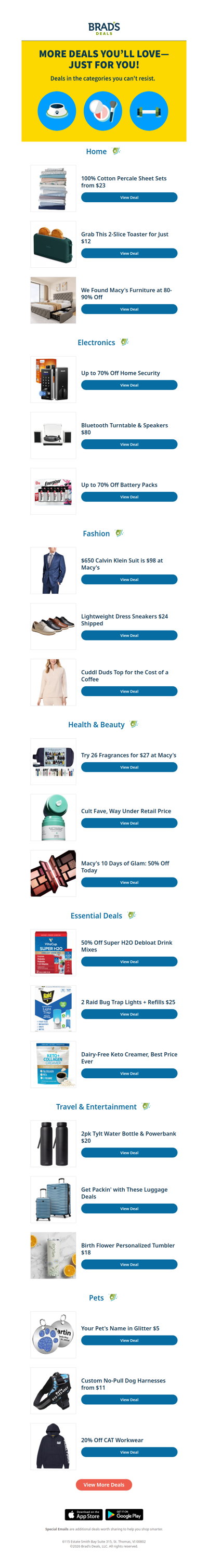 More Deals You’ll Love—Just for You!