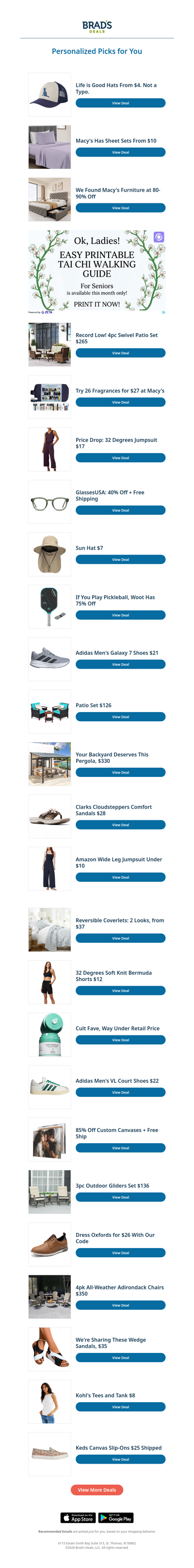 Wednesday's Top Personalized Deals For You