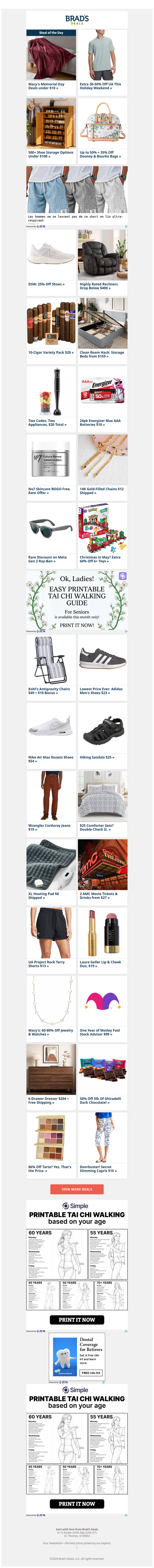 $10 Macy's Steals | Extra 50% Off UA | $100 Shoe Storage | Extra 35% Off Dooney | 25% Off DSW | $400 Recliners & More