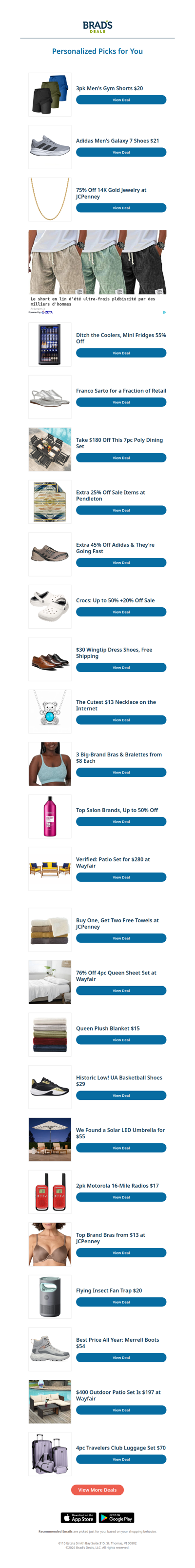 Saturday's Top Personalized Deals For You