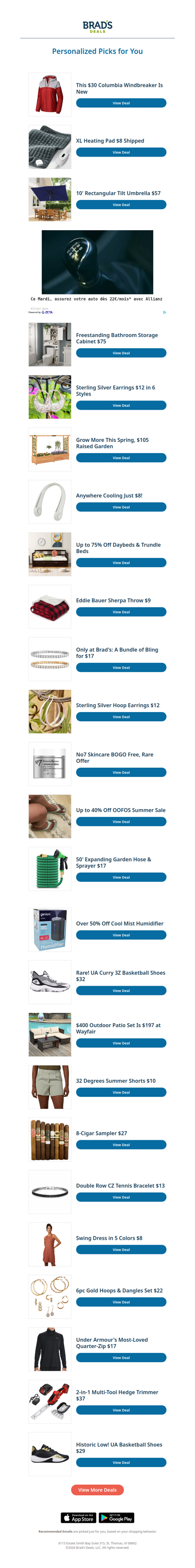 Tuesday's Top Personalized Deals For You