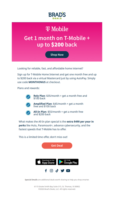 Save BIG on T-Mobile Home Internet