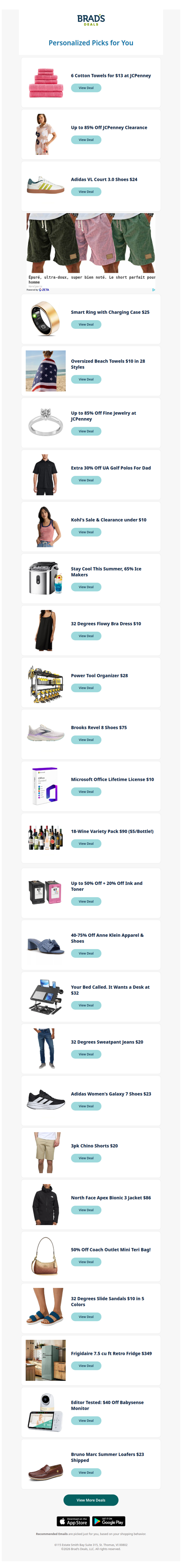 Saturday's Top Personalized Deals For You