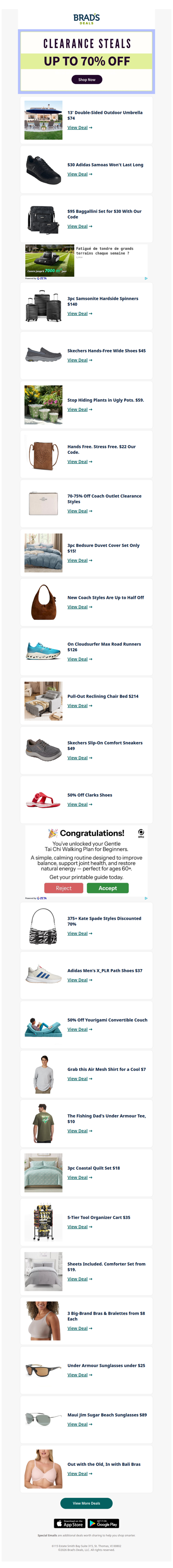 Shop All Things Clearance–Up to 70% Off