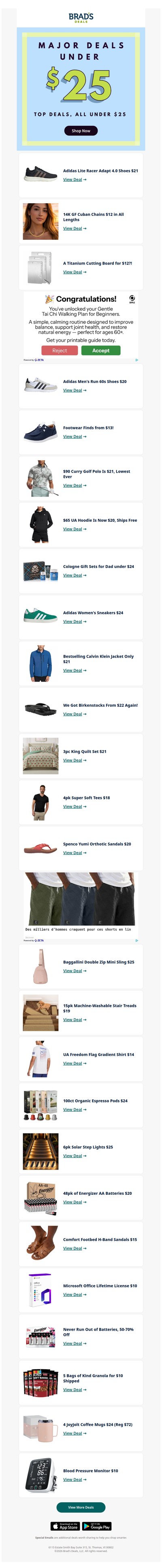 Deals under $25? Yes, Please!