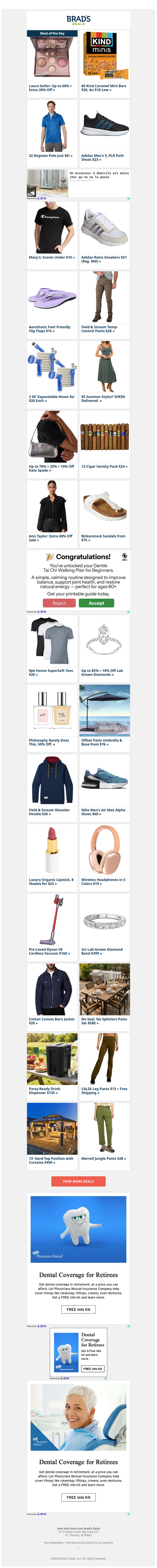 60% Off Laura Geller | $30 60ct Kind Minis | $6 32 Degrees Polo | $23 Adidas Shoes | $10 Macy's Steals | $21 Adidas & More